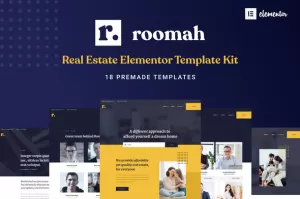 Roomah - Real Estate Agent Elementor Template Kit