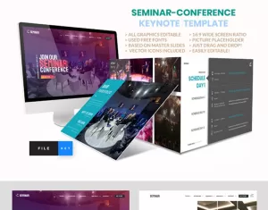Seminar - Conference - Keynote template - TemplateMonster