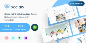 SocialV 5.0 - Vue 3, React Js, HTML Social Network & Community Bootstrap 5 Admin Template