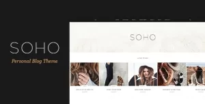 SOHO - Personal Blog PSD Template for Travelers and Dreamers