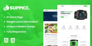 Suppke - Health Supplement Landing Page