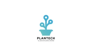 Technology Plant Logo Template