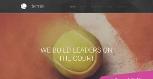 Tennis Club Moto CMS 3 Template