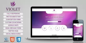 Violet - Responsive Coming Soon Page