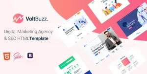 VoltBuzz - Digital Marketing Agency HTML Template