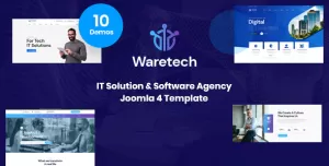 Waretech - IT Solutions & Technology Joomla Template