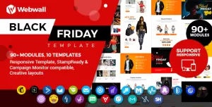 Webwall - Black Friday Template + StampReady & CampaignMonitor compatible files