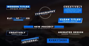 10 Animated Titles - Corporate Motion Graphics Template