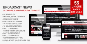 24h News I Magazine HTML Template