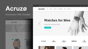 Acruzo - eCommerce HTML Template