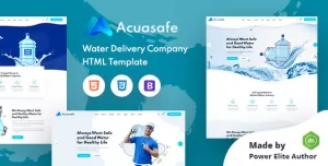 Acuasafe - Drinking Mineral Water Delivery HTML Template
