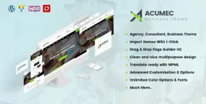 Acumec - Business Multipurpose WordPress Theme