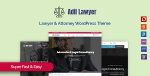 Adil - Lawyer & Attorney WordPress Theme