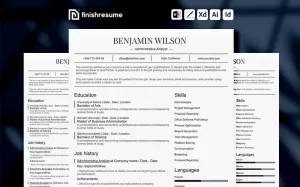 Administrative analyst Resume Template  Finish Resume