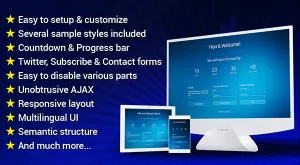 Advanced Coming Soon - Landing Page PHP Script - Plugins ...