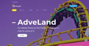 Adveland - Amusement Park Moto CMS 3 Template
