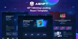 Aenft - NFT Minting or Collection React Template
