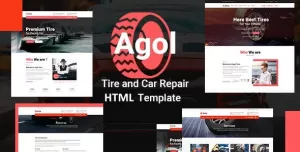 AGOL – Tire and Car Repair HTML Template
