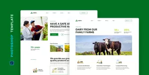 Agria – Agriculture Template for Photoshop
