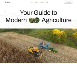 Agribiz - Agriculture & Organic Farm Elementor Template Kit