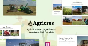 Agricres - Agriculture and Organic Farm WordPress Theme