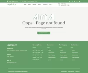 Agrinice - Agriculture & Organic Food Elementor Template Kit