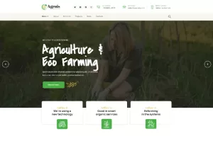 Agrois - Organic Farm Agriculture Template Kit