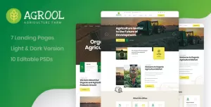 Agrool - Agriculture Farming PSD Template