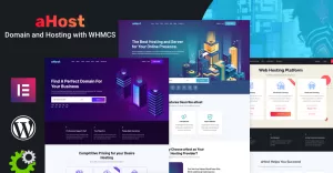 AHost - Domain and Hosting theme with WHMCS Support WordPress Theme