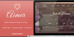 Aimer - Wedding template for lovers