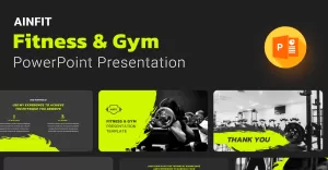 AINFIT Fitness & Gym Presentation Template