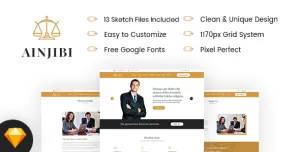 Ainjibi – Attorney and Lawyer Sketch Template