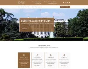 AJA  Law and Lawyer PSD Template