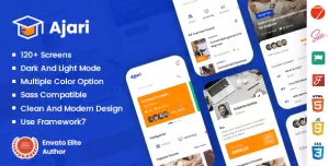Ajari - E-learning Mobile App Template ( Framework 7 + PWA )