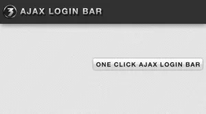 Ajax - Login bar - Plugins & Extensions