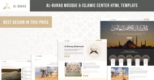 Al-Buraq - HTML-sjabloon voor moskee en islamitisch centrum