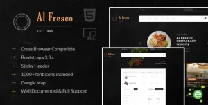 Al Fresco – An eCommerce Restaurant Responsive HTML Template