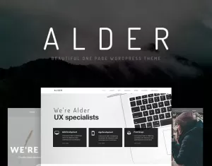 Alder - Modern OnePage WordPress Theme - TemplateMonster