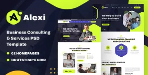 Alexi - Business Consulting & Services Multipurpose PSD Template