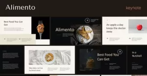 Alimento - Restaurant Business Keynote - TemplateMonster