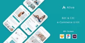 Alive - B2C and C2C eCommerce App Ui Kit