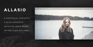 Allasio - Photography and Lifestyle Blog PSD Template