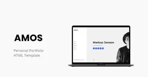 Amos - Premium Personal Portfolio Website Template