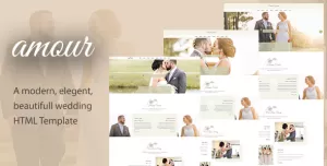 Amour - Responsive HTML Wedding Template