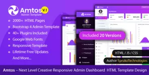 Amtos- Next Level Creative Admin HTML Template Design