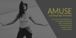 Amuse - A Multipurpose Landing Page Template