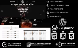 Anatolia - Basketball Club WordPress Theme - TemplateMonster