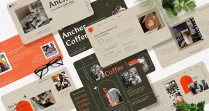 Ancher - Coffee Shop Keynote Template - TemplateMonster