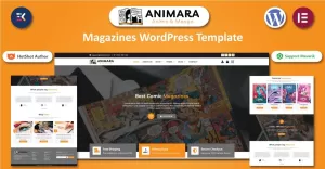 Animara - Anime & Manga Magazines WordPress Elementor Template