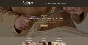 Antique Store Responsive Website Template - TemplateMonster